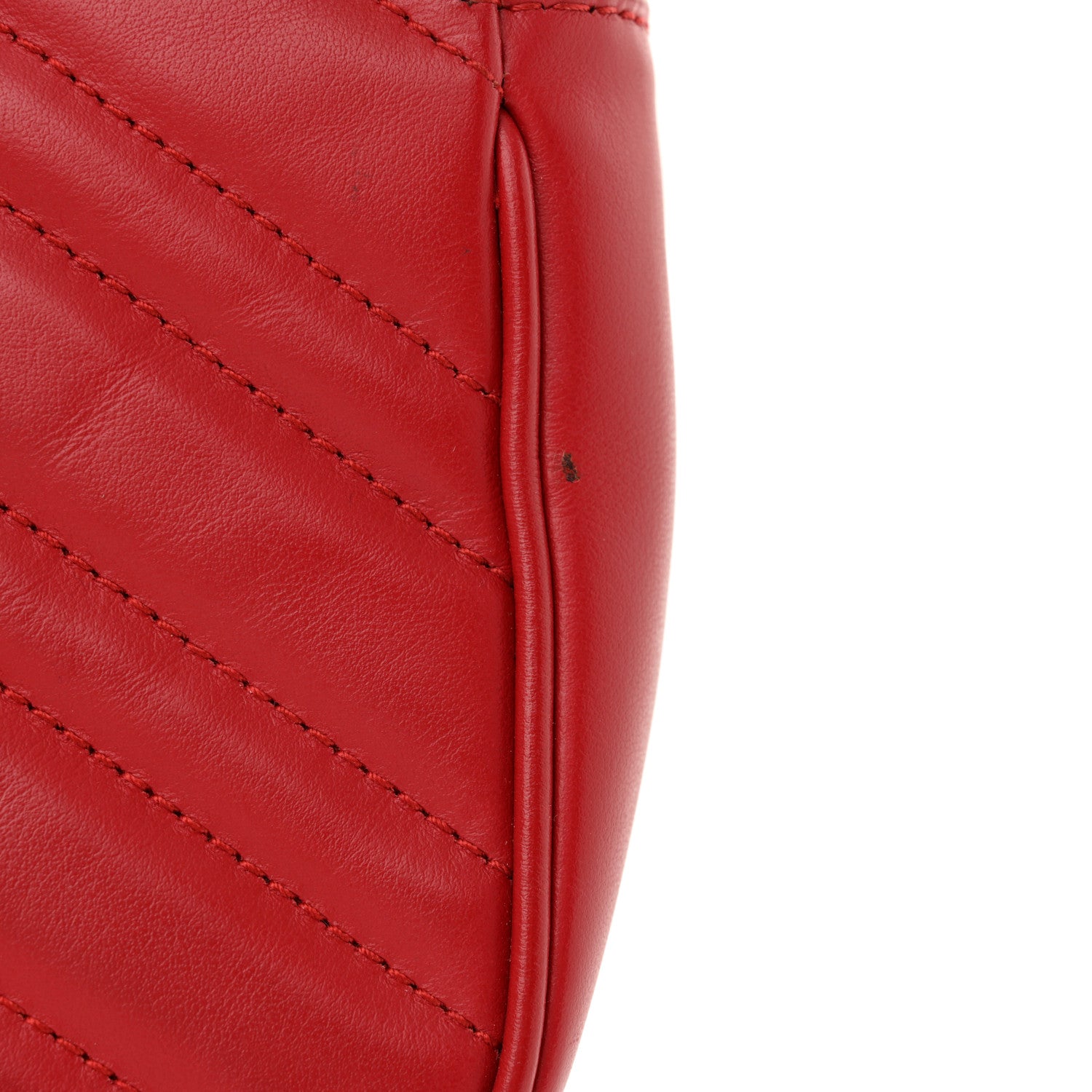 Gucci Calfskin Matelasse Mini GG Marmont Shoulder Bag Hibiscus Red 12 of 12