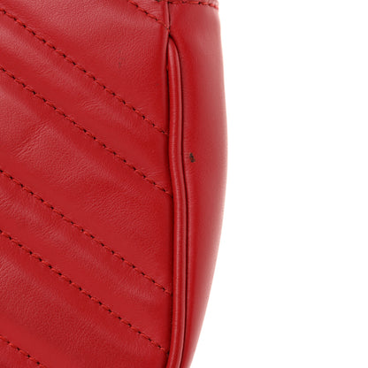 Gucci Calfskin Matelasse Mini GG Marmont Shoulder Bag Hibiscus Red 12 of 12