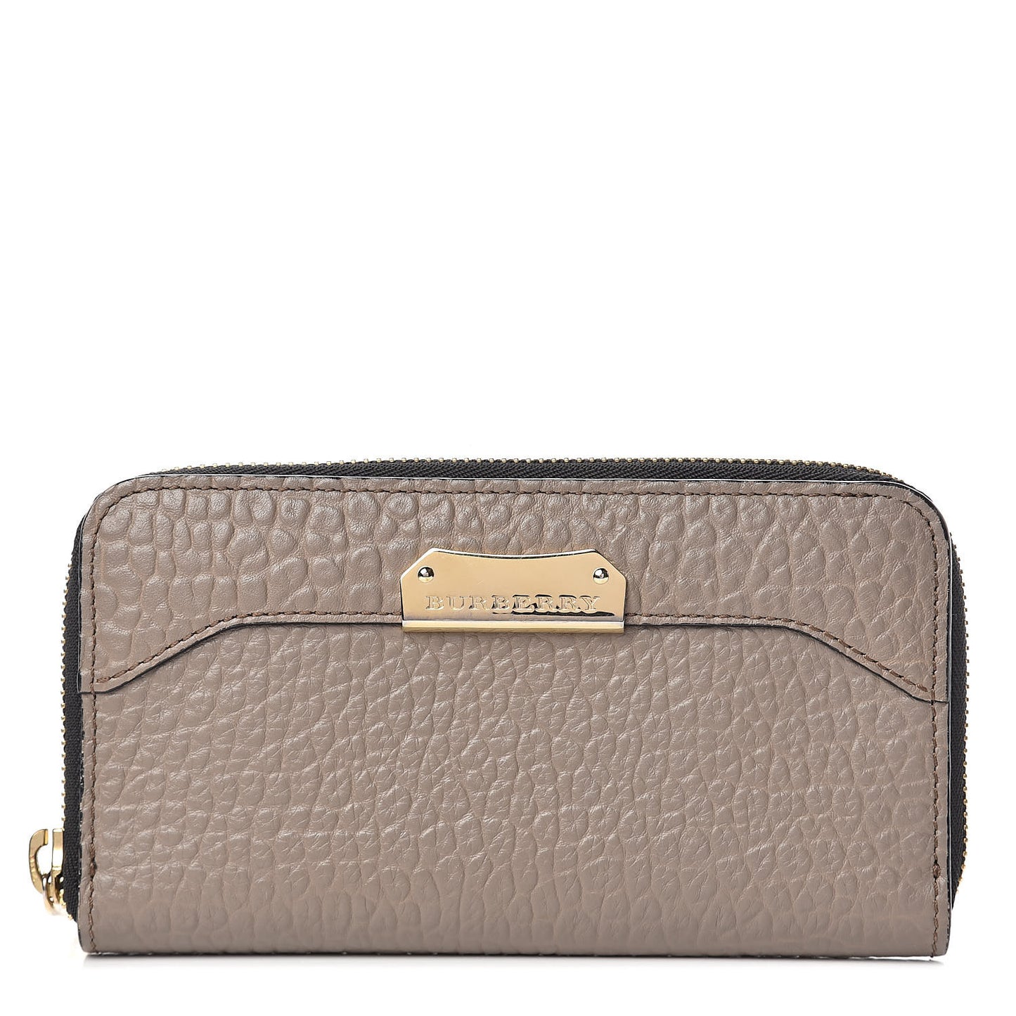 Heritage Grain Zip Around Wallet Pale Taupe