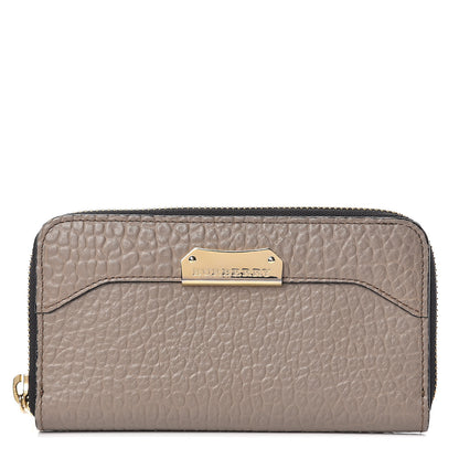 Burberry Heritage Grain Zip Around Wallet Pale Taupe 1 of 11
