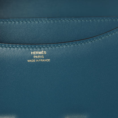 Hermes Tadelakt Constance 18 Bleu Izmir 7 of 10