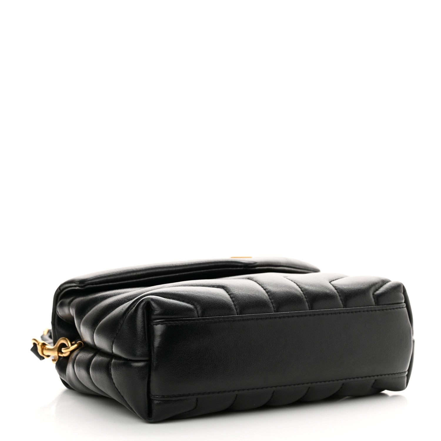 Saint Laurent Calfskin Y Quilted Monogram Toy Loulou Crossbody Bag Black 4 of 16