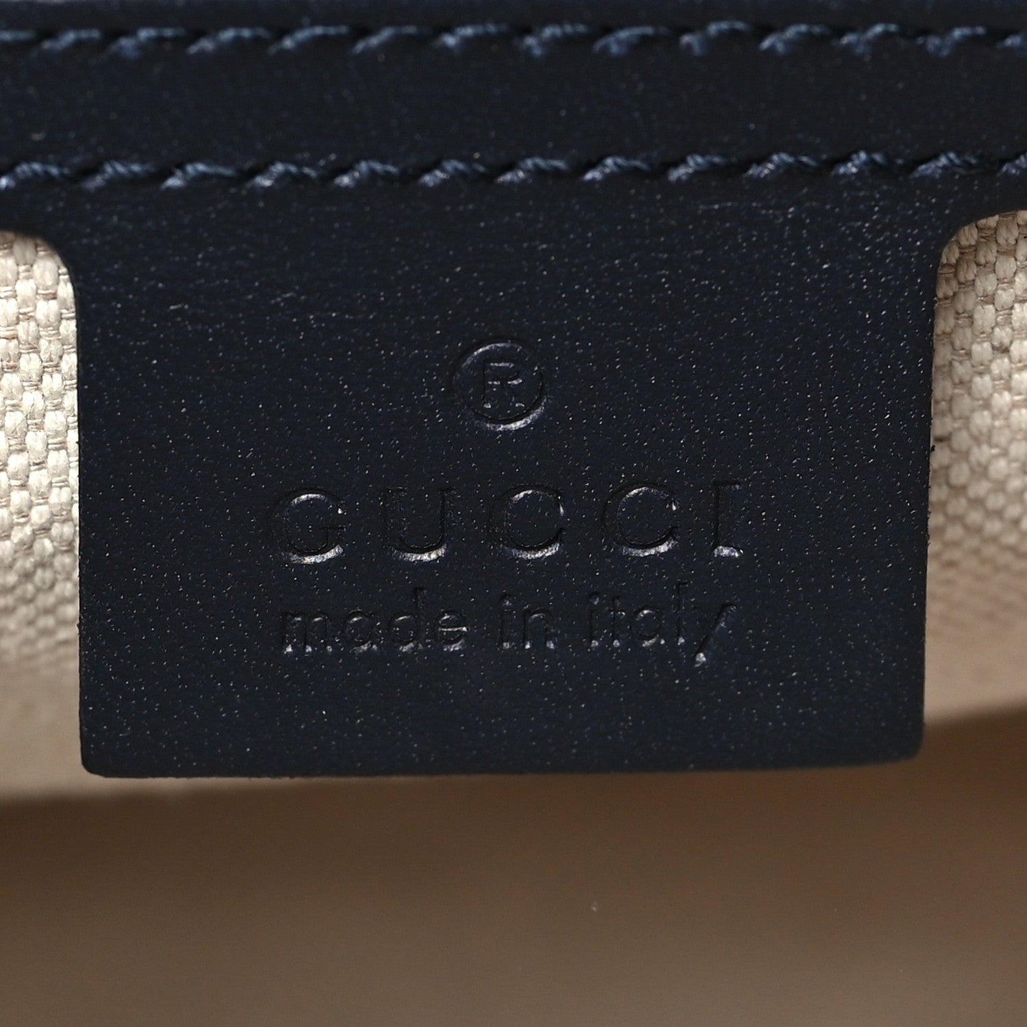 Gucci Monogram Selleria Calfskin Vintage Web Medium Boston Beige Blue 6 of 10