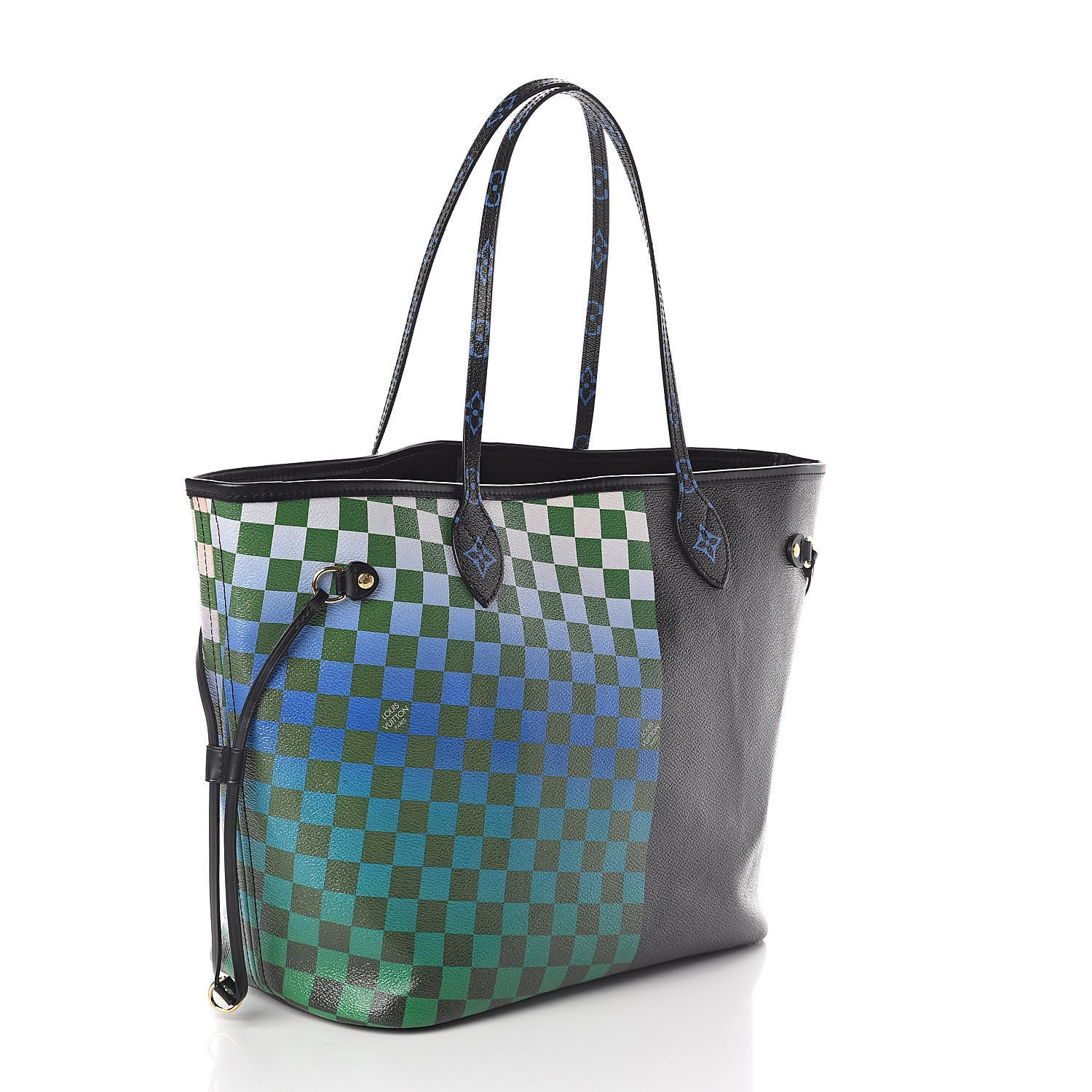 Louis Vuitton Damier Race Neverfull MM Noir Rouge 4 of 10