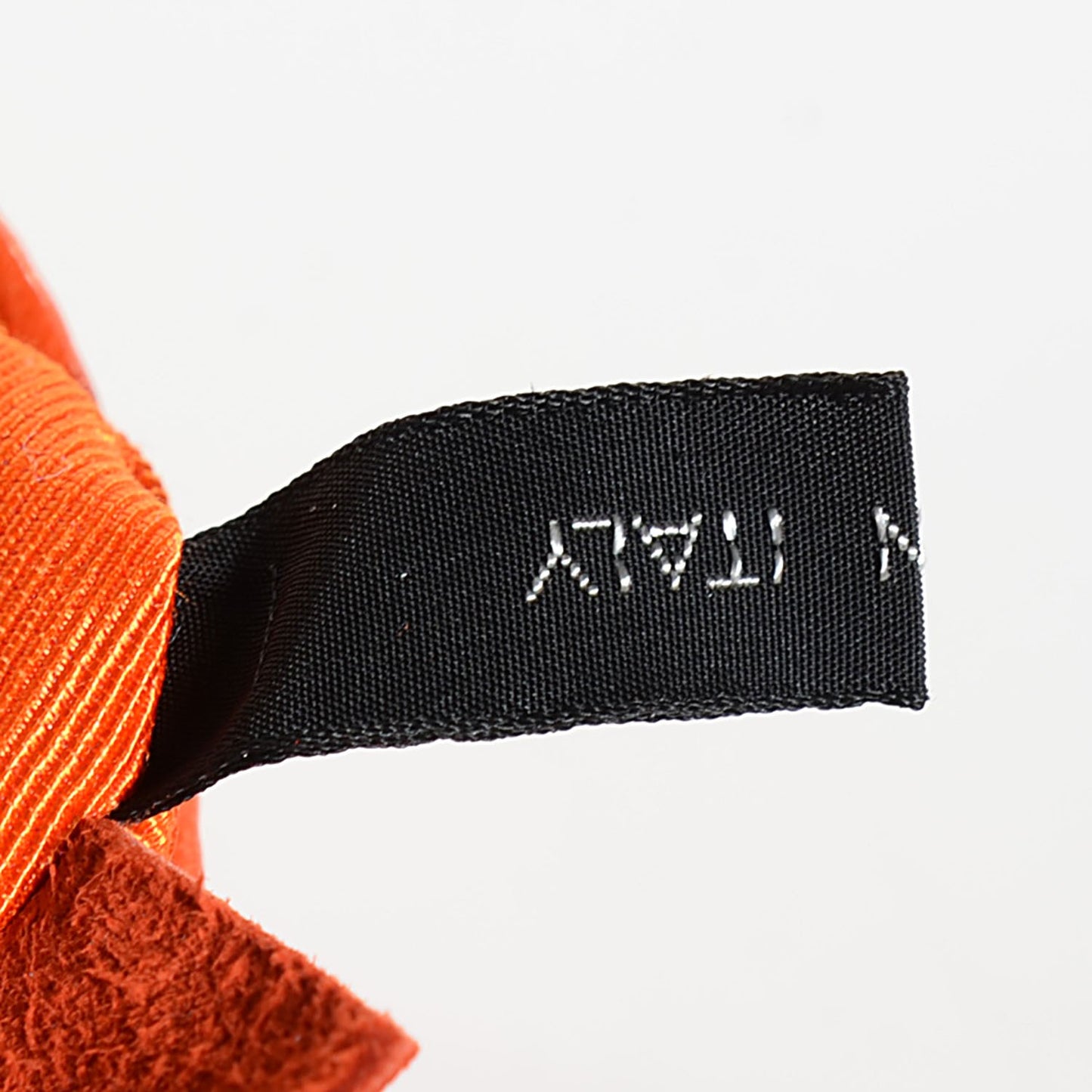 Lambskin Square Stitched Micro Convertible Flap Belt Bag Orange