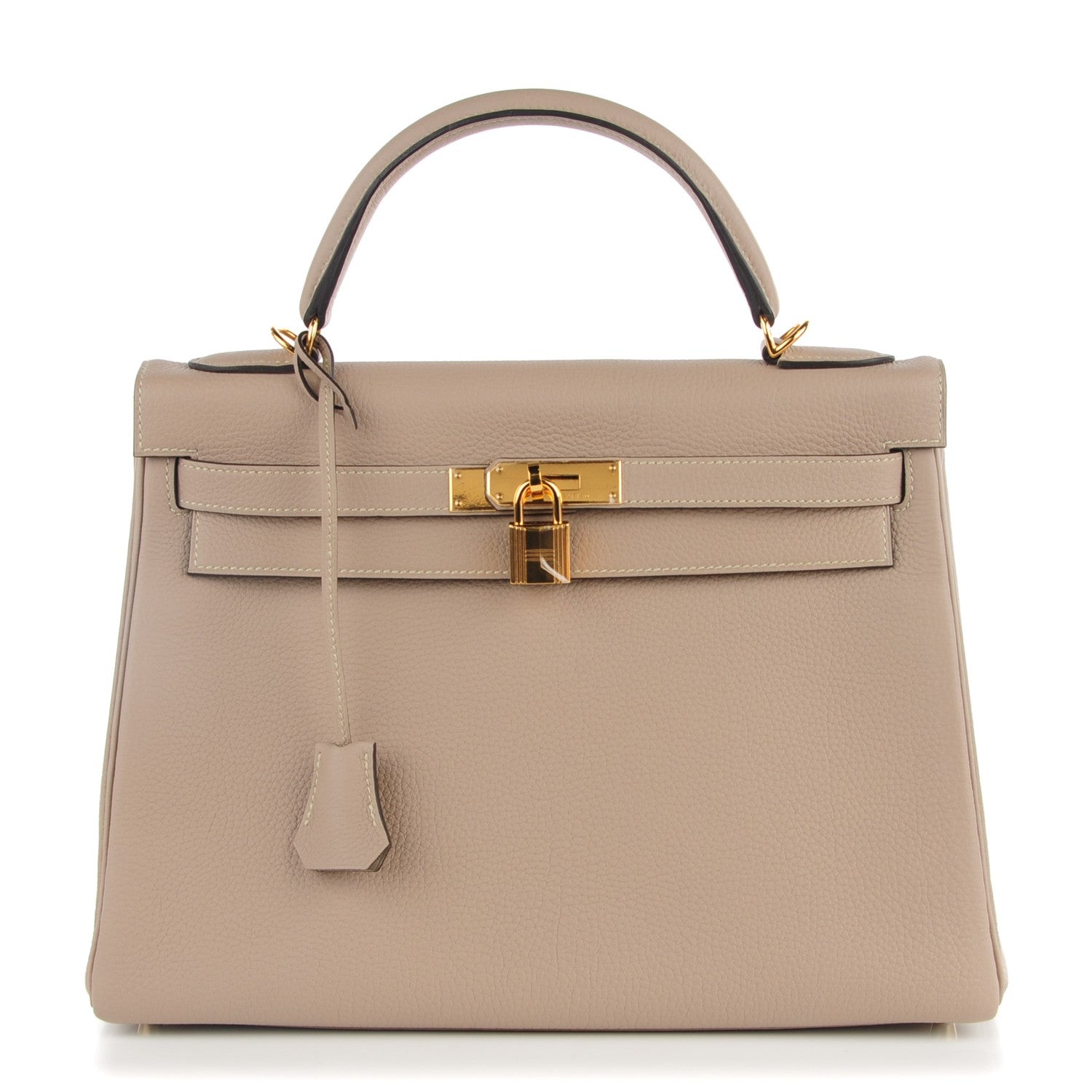 Hermes Togo Kelly Retourne 32 Gris Tourterelle 1 of 23