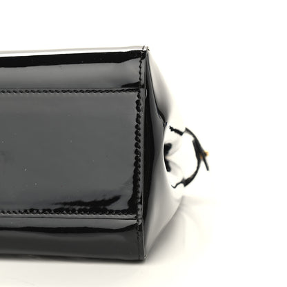Fendi Vitello Vernice Mou Mini Peekaboo Iconic Satchel Black 8 of 8