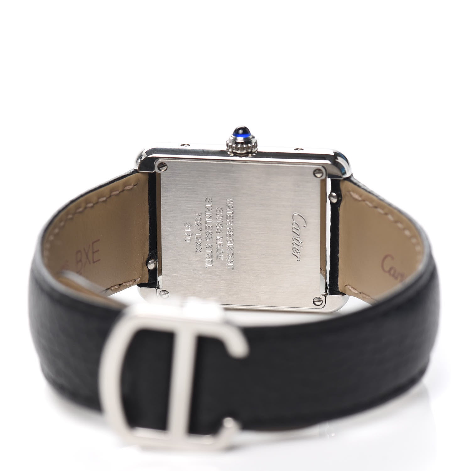 Cartier Stainless Steel Calfskin 24mm Tank Solo Quartz Watch 5 of 7