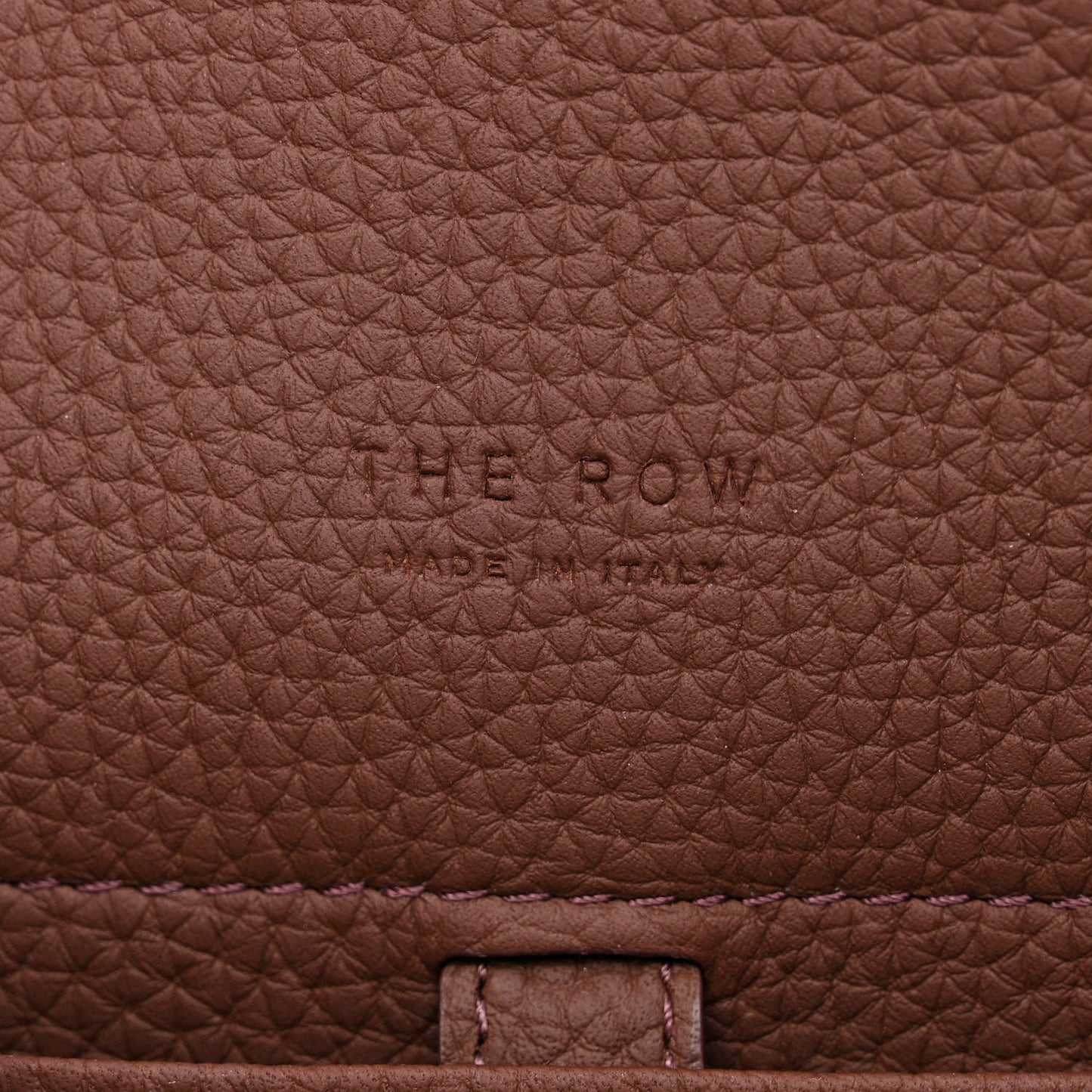 Grained Calfskin Soft Margaux 10 Bag Dark Mocha