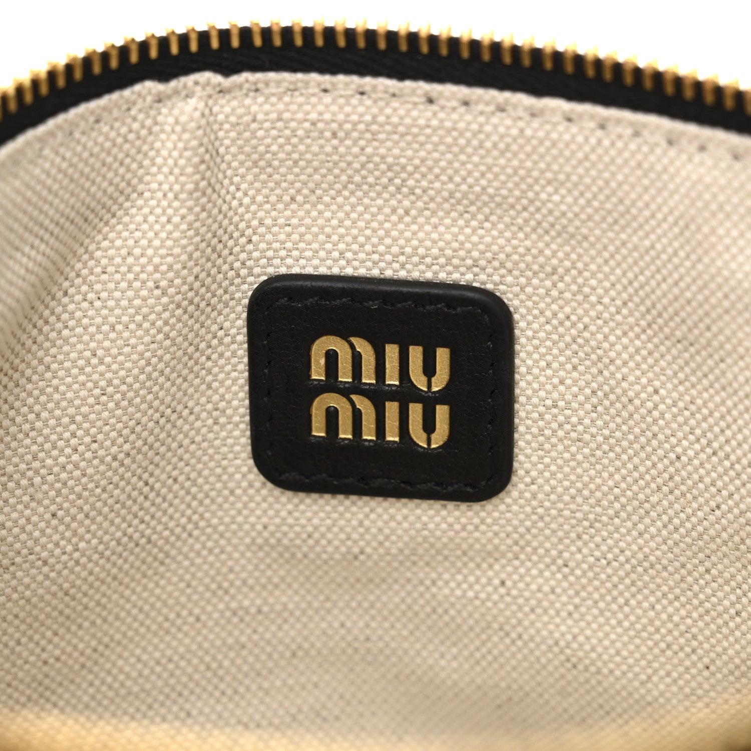 Miu Miu Nappa Aviator Mini Pouch Black 6 of 9