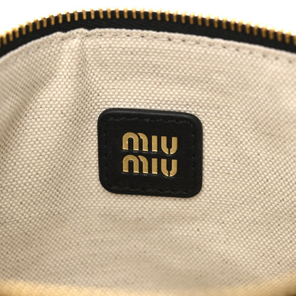 Miu Miu Nappa Aviator Mini Pouch Black 6 of 9