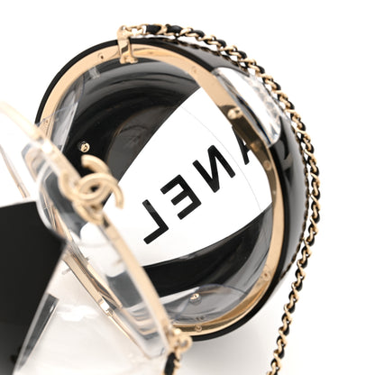 Chanel Plexiglass Coco Beach Ball Minaudiere Clutch  Black 6 of 11