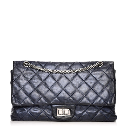 Chanel Metallic Calfskin 2.55 Reissue Flap 227 Blue 1 of 12