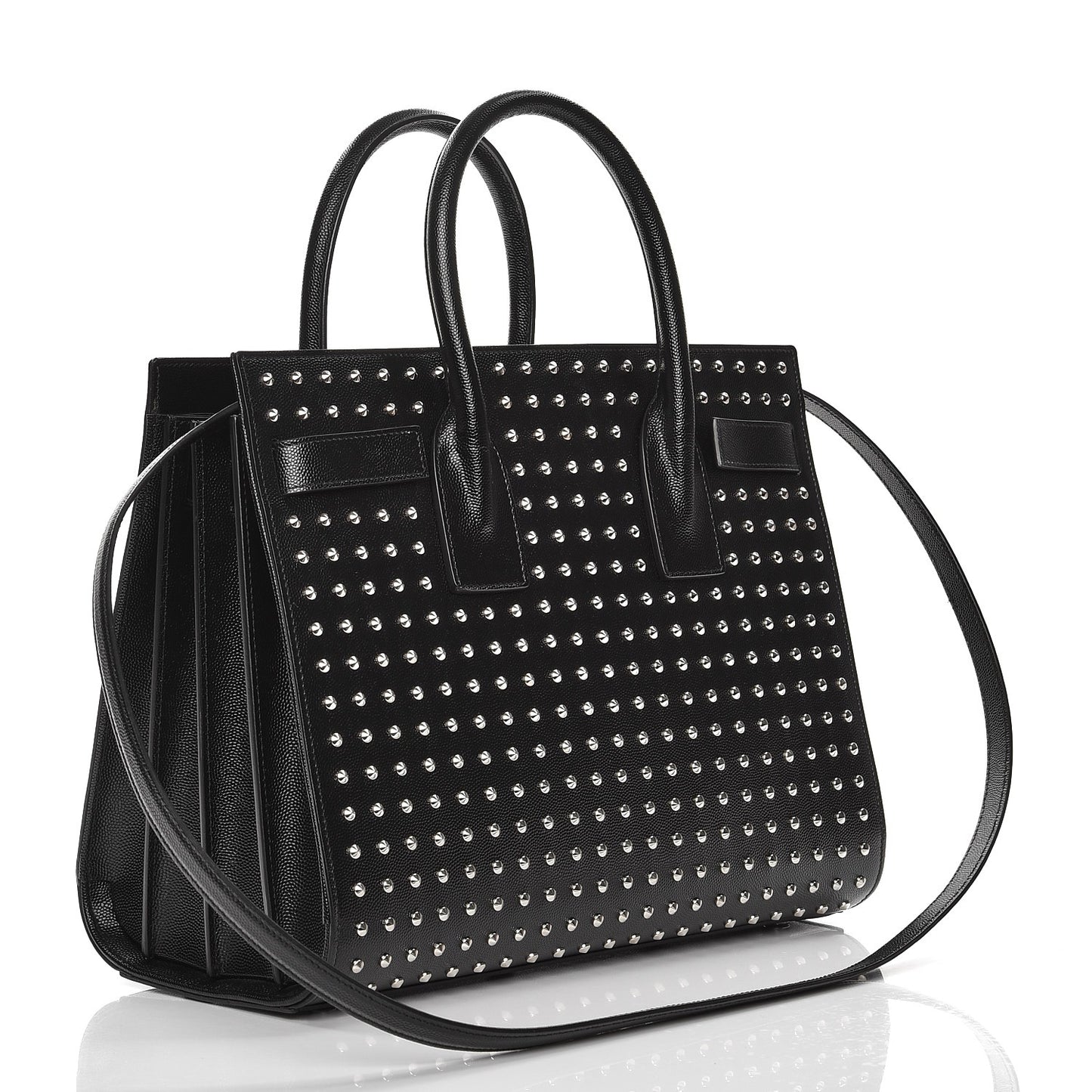 Grain De Poudre Studded Small Sac De Jour Black