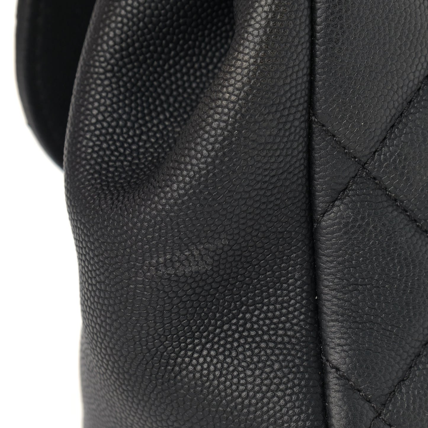Caviar Quilted Small Business Affinity Flap Black