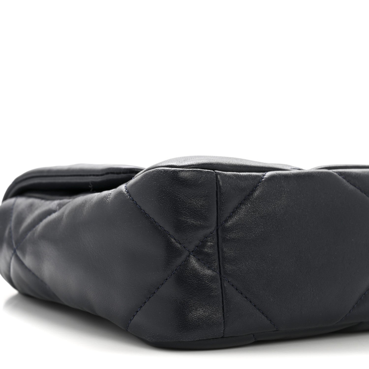 Chanel Lambskin Quilted Medium Chanel 19 Flap Navy Blue 9 of 14