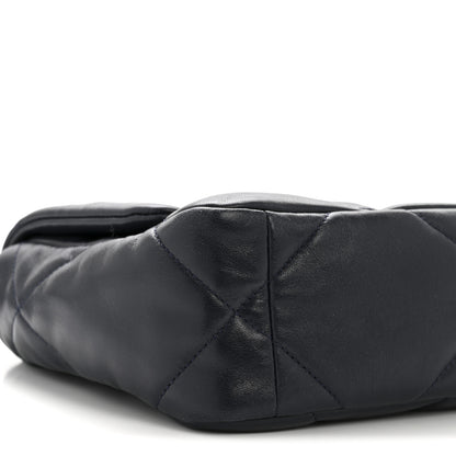 Chanel Lambskin Quilted Medium Chanel 19 Flap Navy Blue 9 of 14