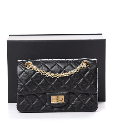 Chanel Aged Calfskin Quilted 2.55 Reissue Mini Flap Black 11 of 11