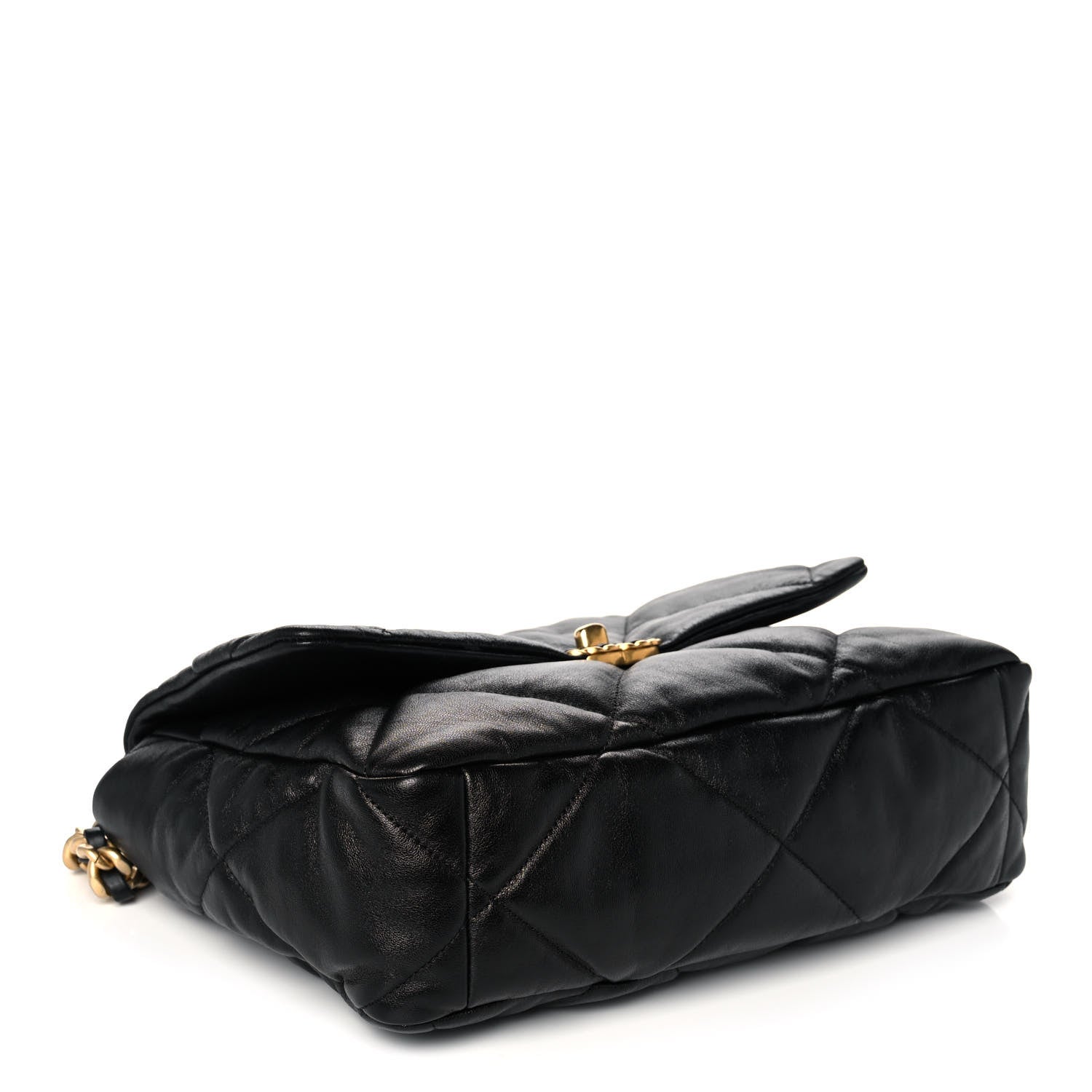 Chanel Lambskin Quilted Large Chanel 19 Flap Black 4 of 12