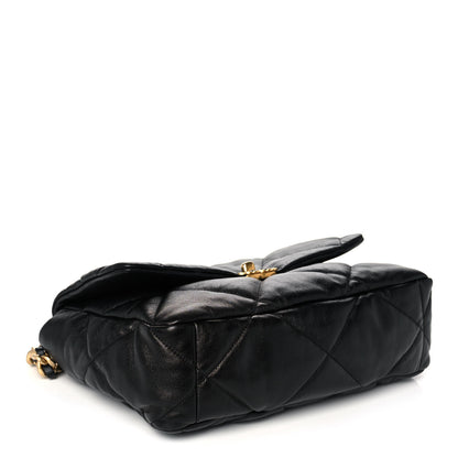 Chanel Lambskin Quilted Large Chanel 19 Flap Black 4 of 12