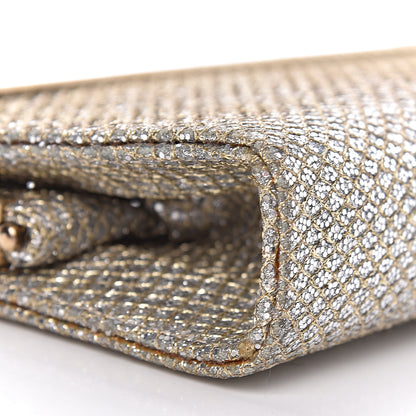 Jimmy Choo Glitter Fabric Clutch Champagne 11 of 14