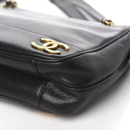 Chanel Caviar CC Shoulder Bag Black 11 of 12