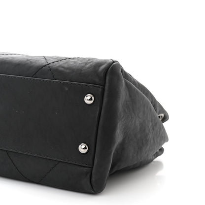 Chanel Calfskin Quilted Large Hamptons Flap Black 10 of 11