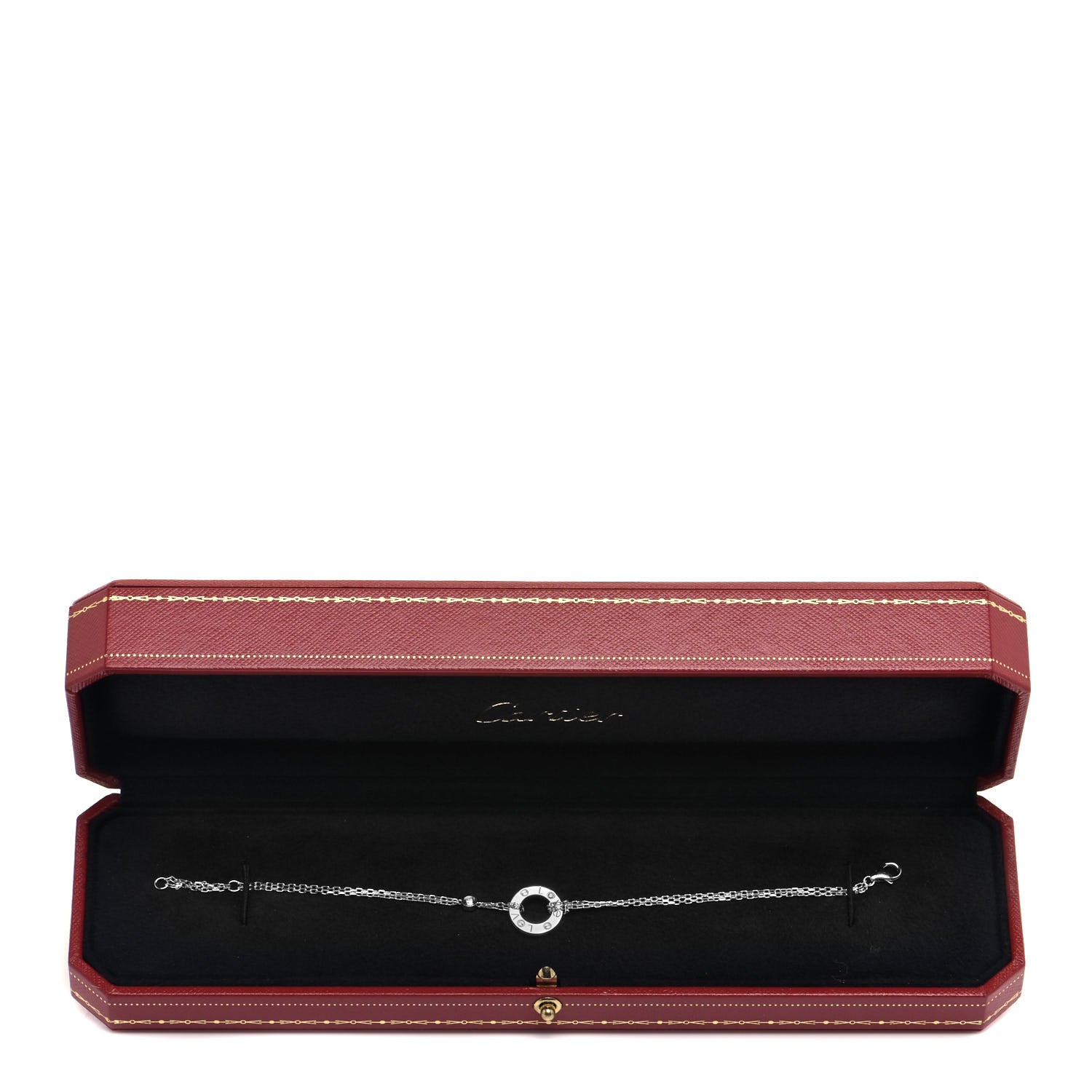 Cartier 18K White Gold Diamond LOVE Bracelet 6 of 6