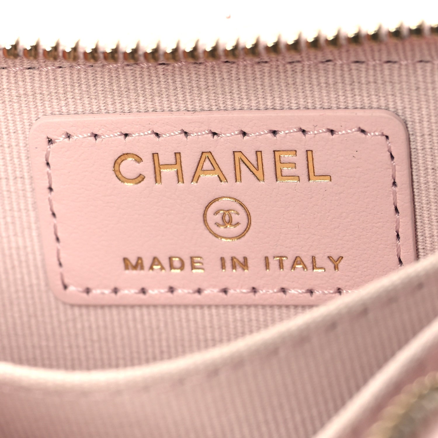 Chanel Caviar Quilted Zip Coin Purse Light Pink 6 of 9