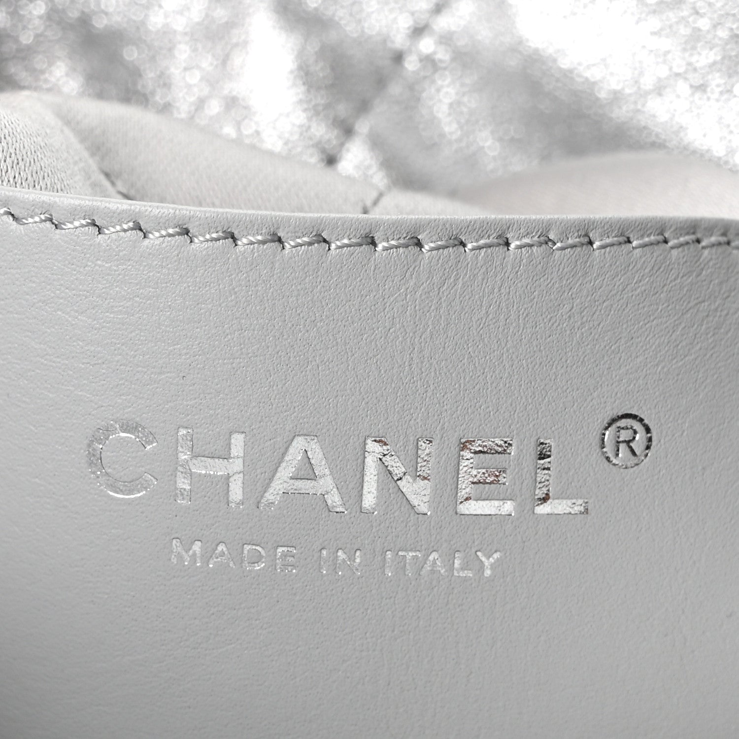 Chanel Metallic Lambskin Quilted Mini Chanel 22 Silvery 6 of 10