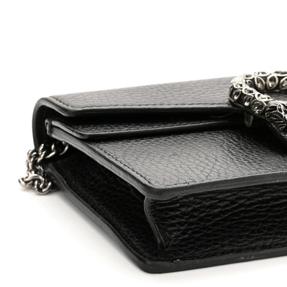 Gucci Calfskin Super Mini Dionysus Shoulder Bag Black 8 of 12