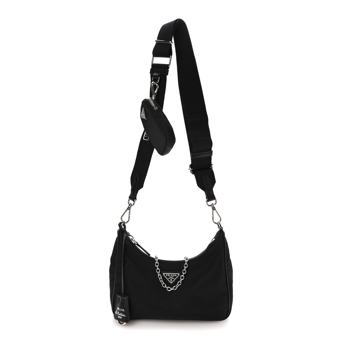 Nylon Re-Edition 2005 Shoulder Bag Black