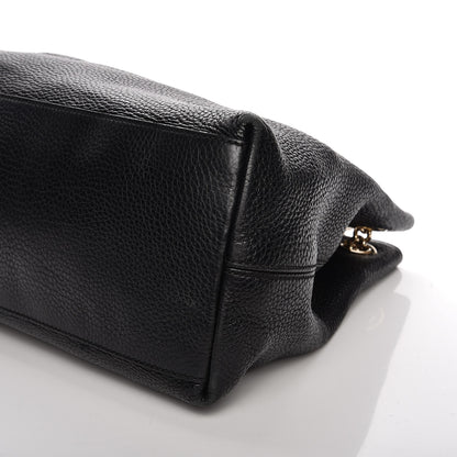 Gucci Pebbled Calfskin Medium Soho Chain Shoulder Bag Black 12 of 16