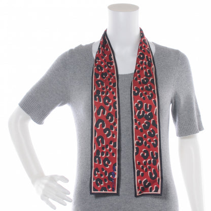 Louis Vuitton Silk Leopard Bandeau Rouge 3 of 6