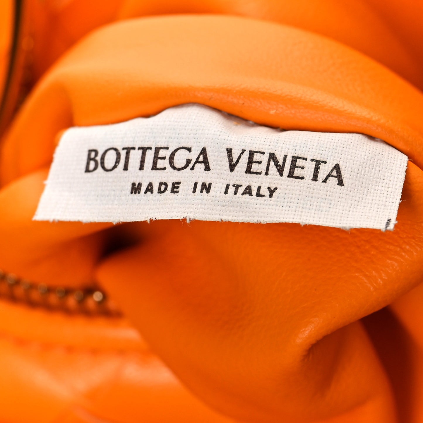 Nappa Intrecciato Mini Jodie Tangerine