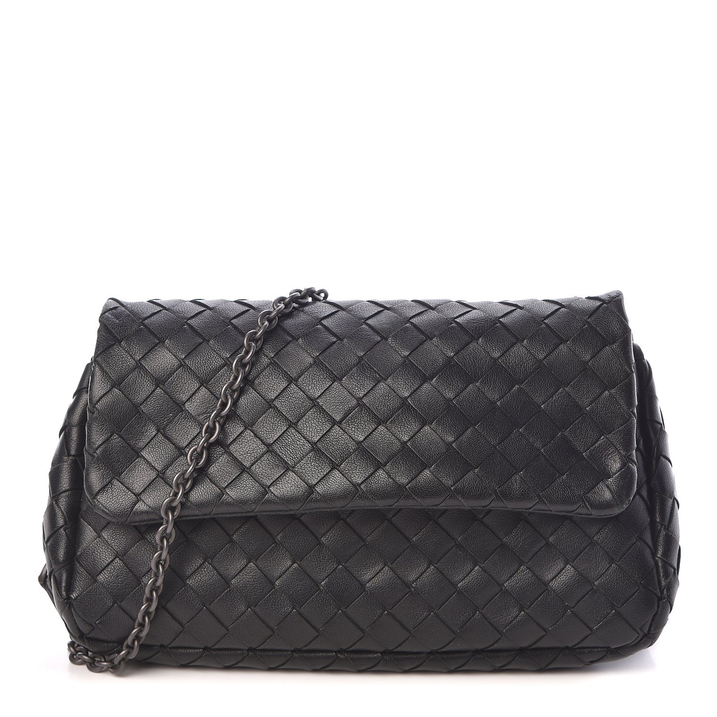 Nappa Intrecciato Mini Messenger Bag Black