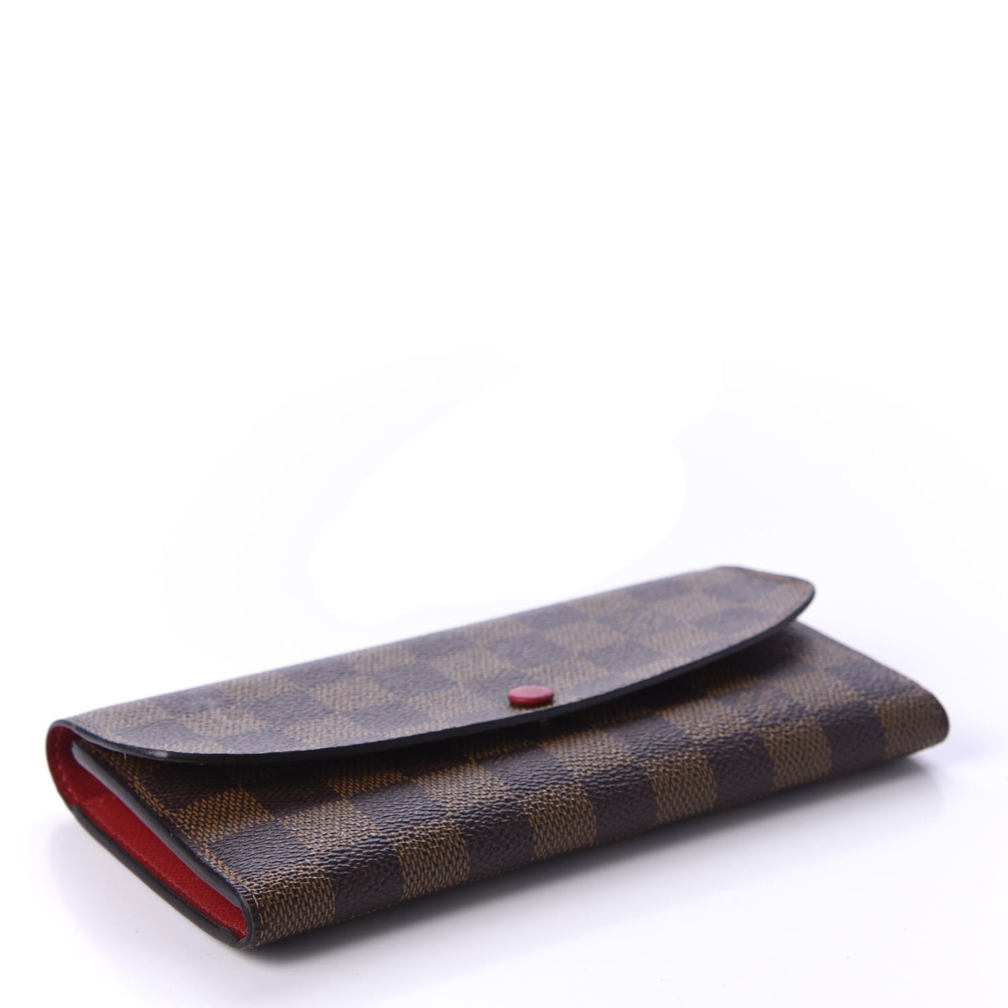 Damier Ebene Emilie Wallet Red