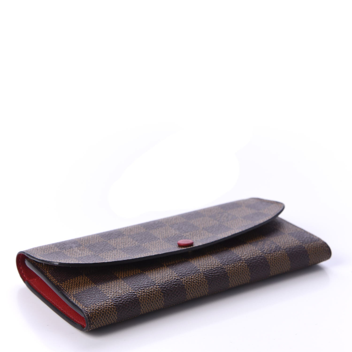 Louis Vuitton Damier Ebene Emilie Wallet Red 4 of 10