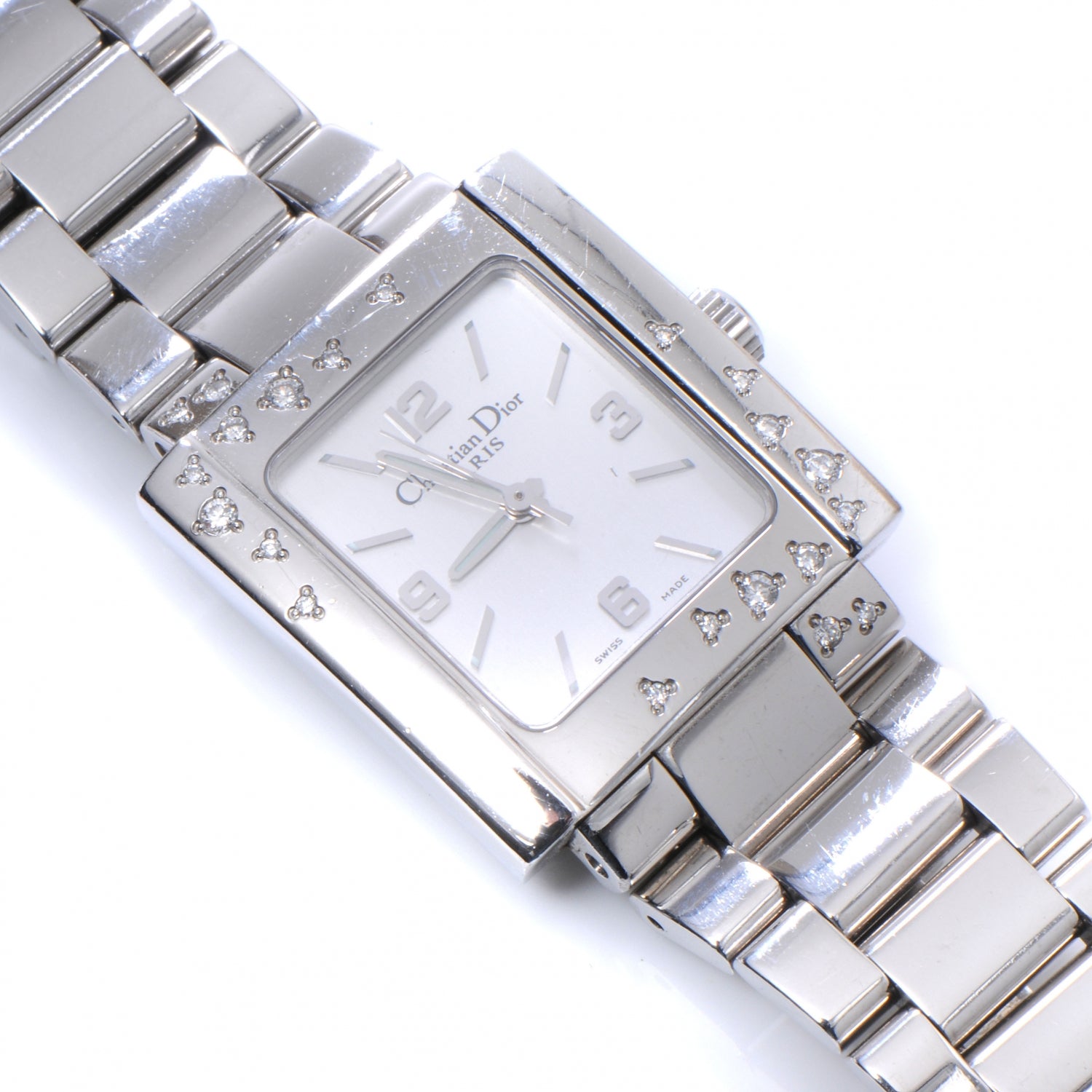 Christian Dior Stainless Steel Diamond 24mm Riva Quartz Watch 4 of 7
