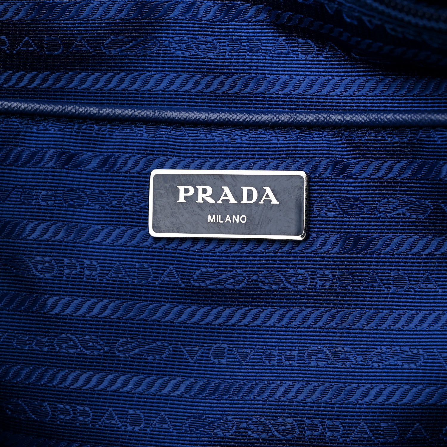 Prada Tessuto Nylon Saffiano Floral Print Tote Baltico Dis Primule 6 of 12