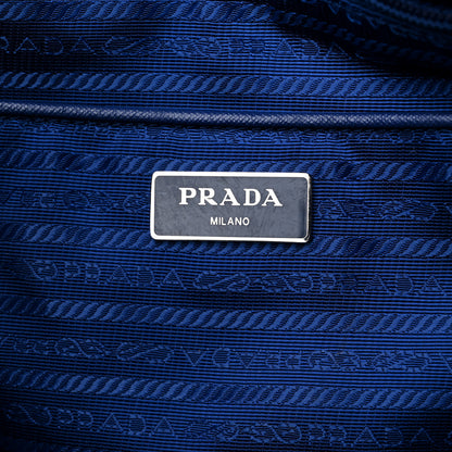 Prada Tessuto Nylon Saffiano Floral Print Tote Baltico Dis Primule 6 of 12