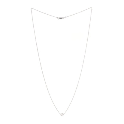 Roberto Coin 18K White Gold Diamond .10ct Diamonds by the Inch Pendant Necklace 3 of 6