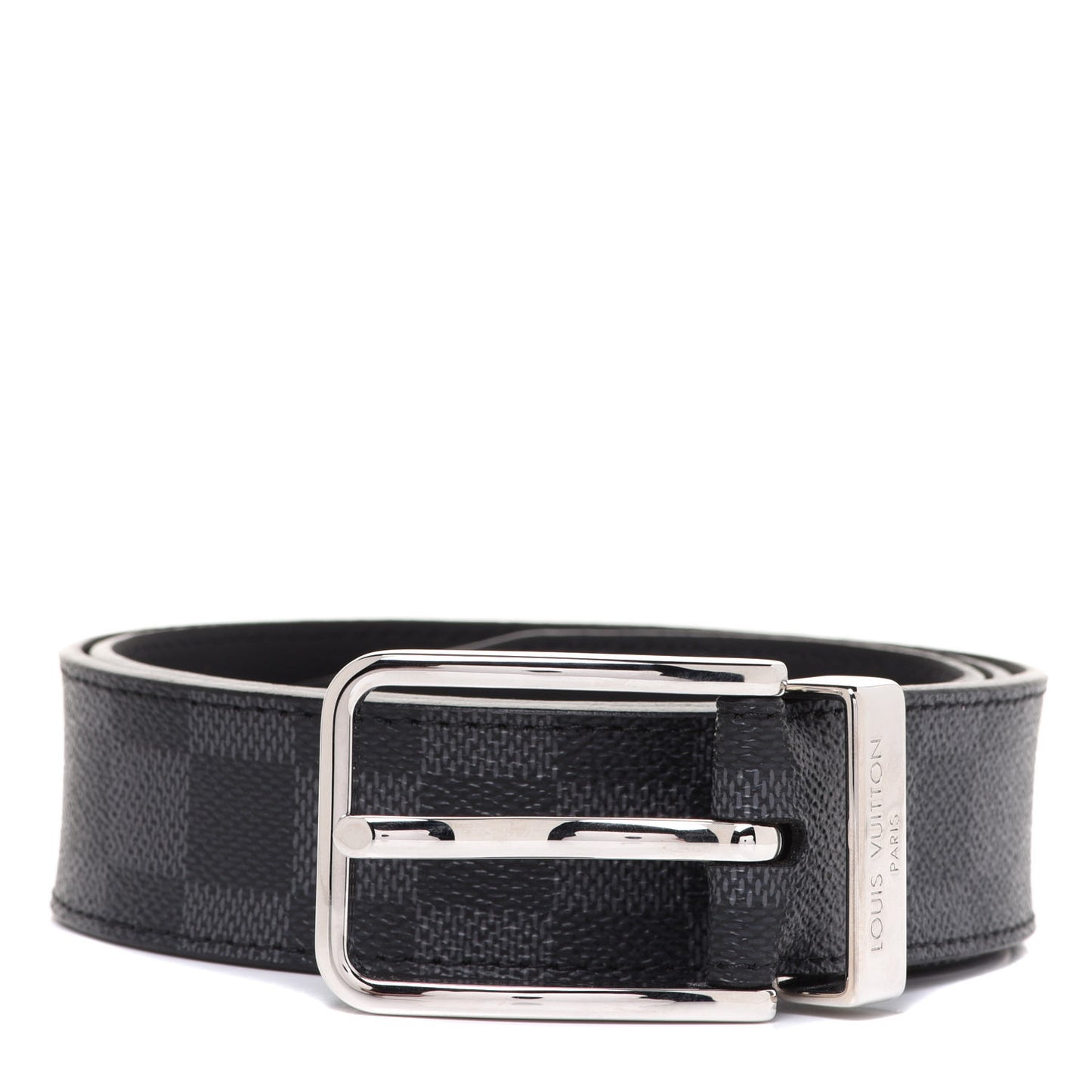Damier Graphite Calfskin Belt 85 34 Black