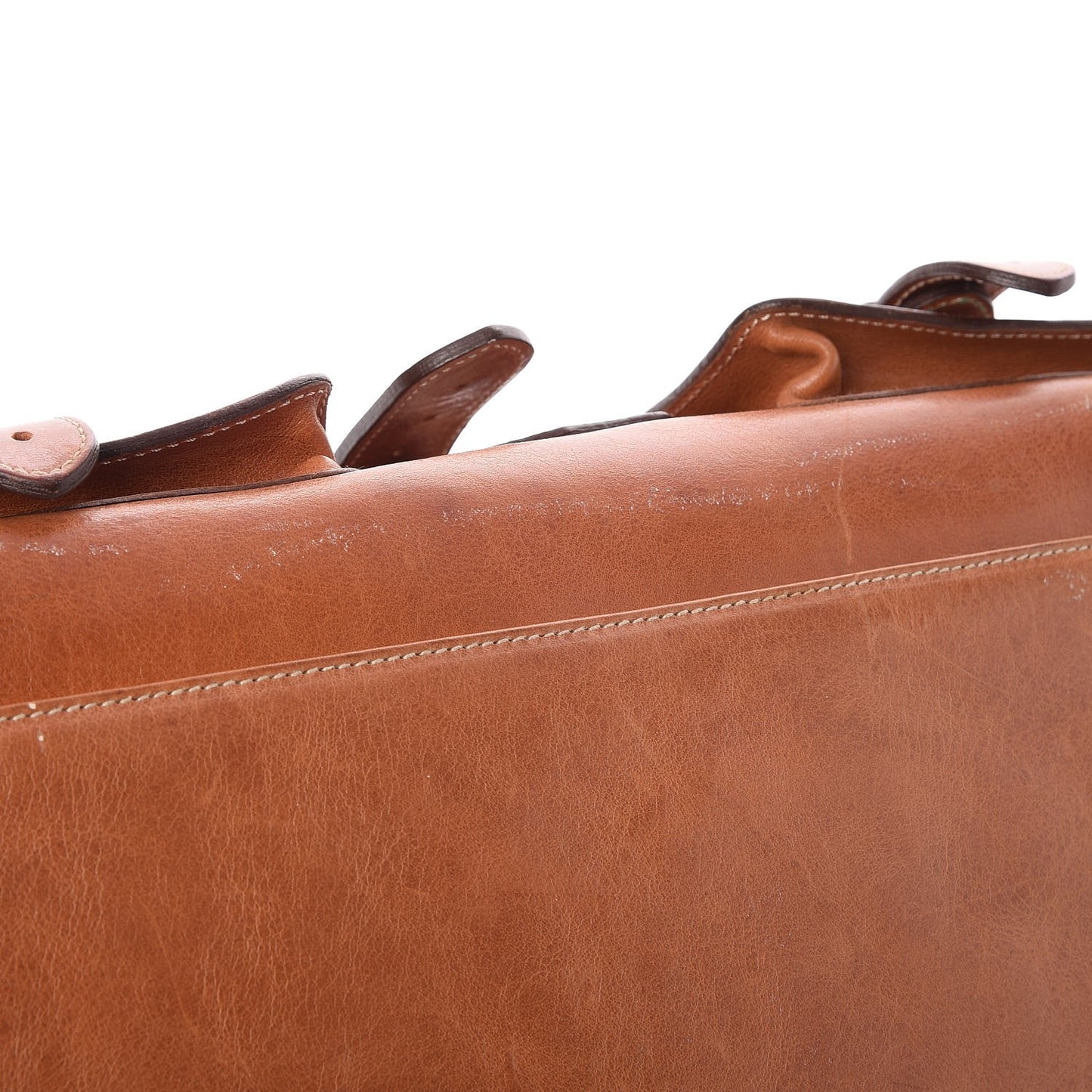 Calfskin Roxanne Satchel Bag Brown