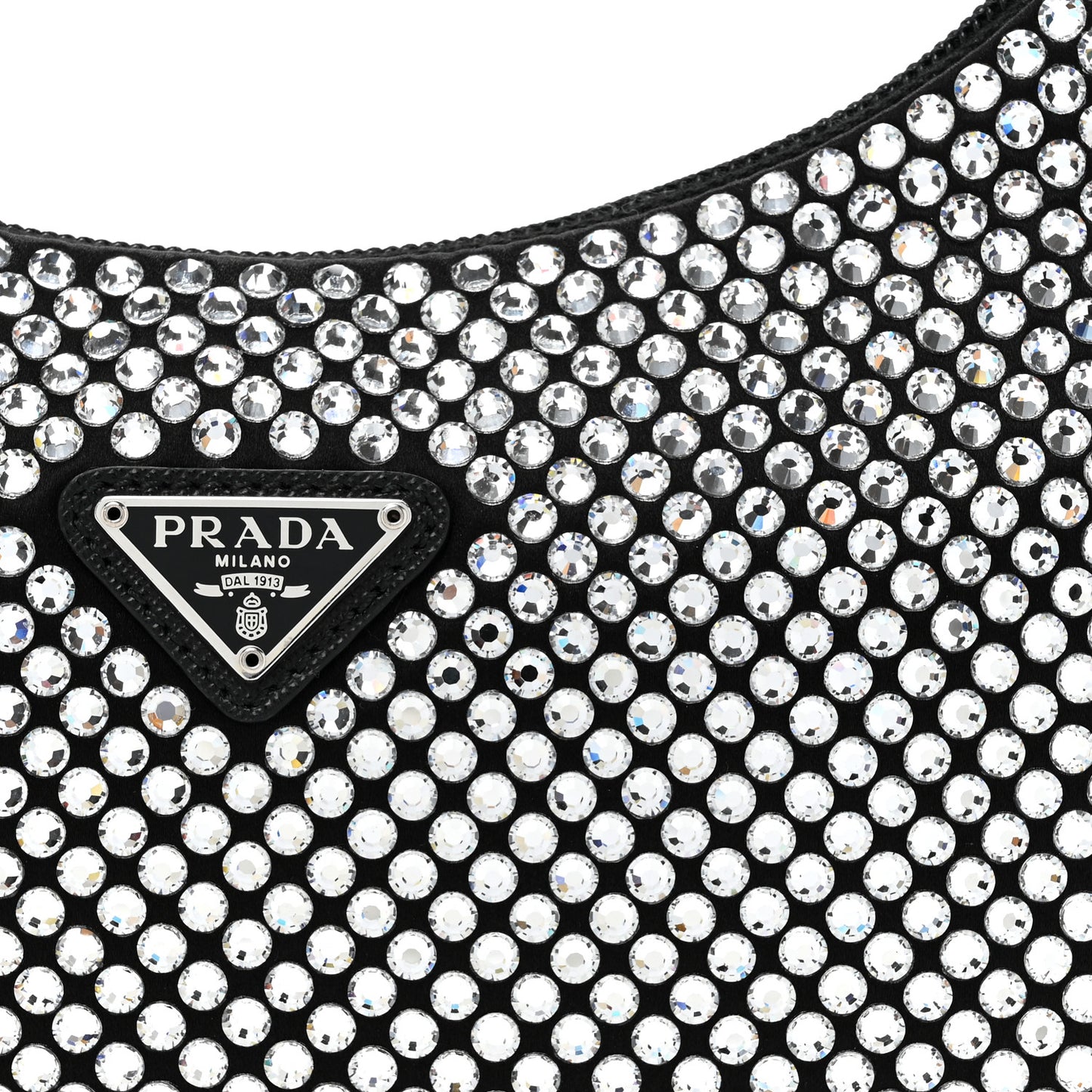 Satin Crystal Mini Re-Edition 2000 Bag Cristal