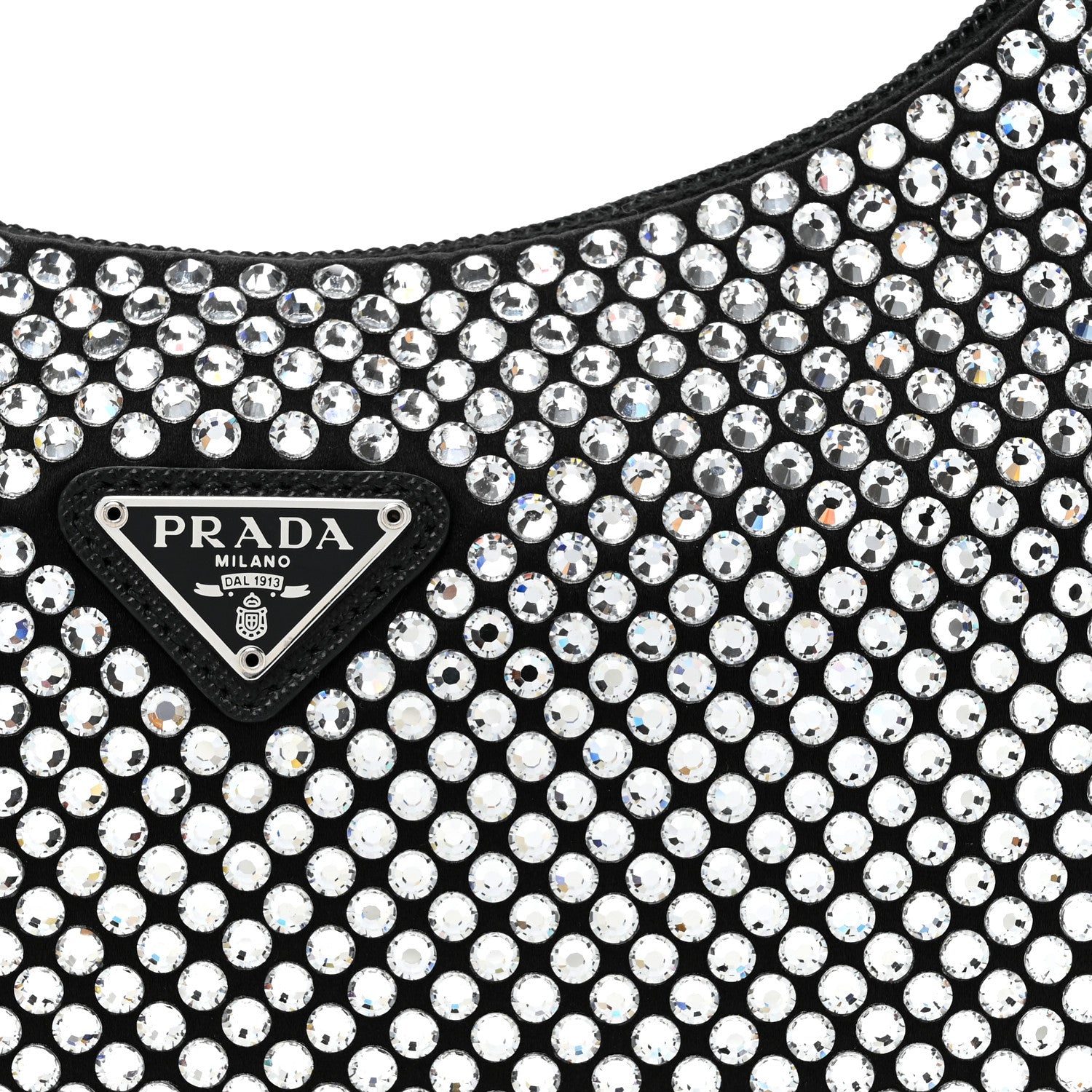 Prada Satin Crystal Mini Re-Edition 2000 Bag Cristal 7 of 9