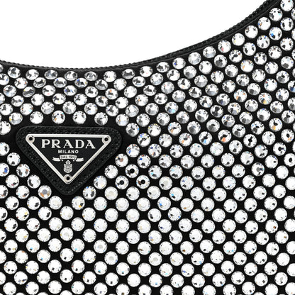 Prada Satin Crystal Mini Re-Edition 2000 Bag Cristal 7 of 9
