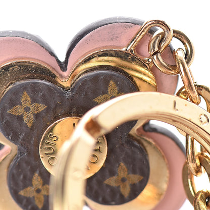 Louis Vuitton Monogram Blooming Flowers BB Bag Charm Key Holder Pink 7 of 8