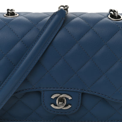 Chanel Lambskin Quilted Small Natural CC Flap Navy 8 of 10