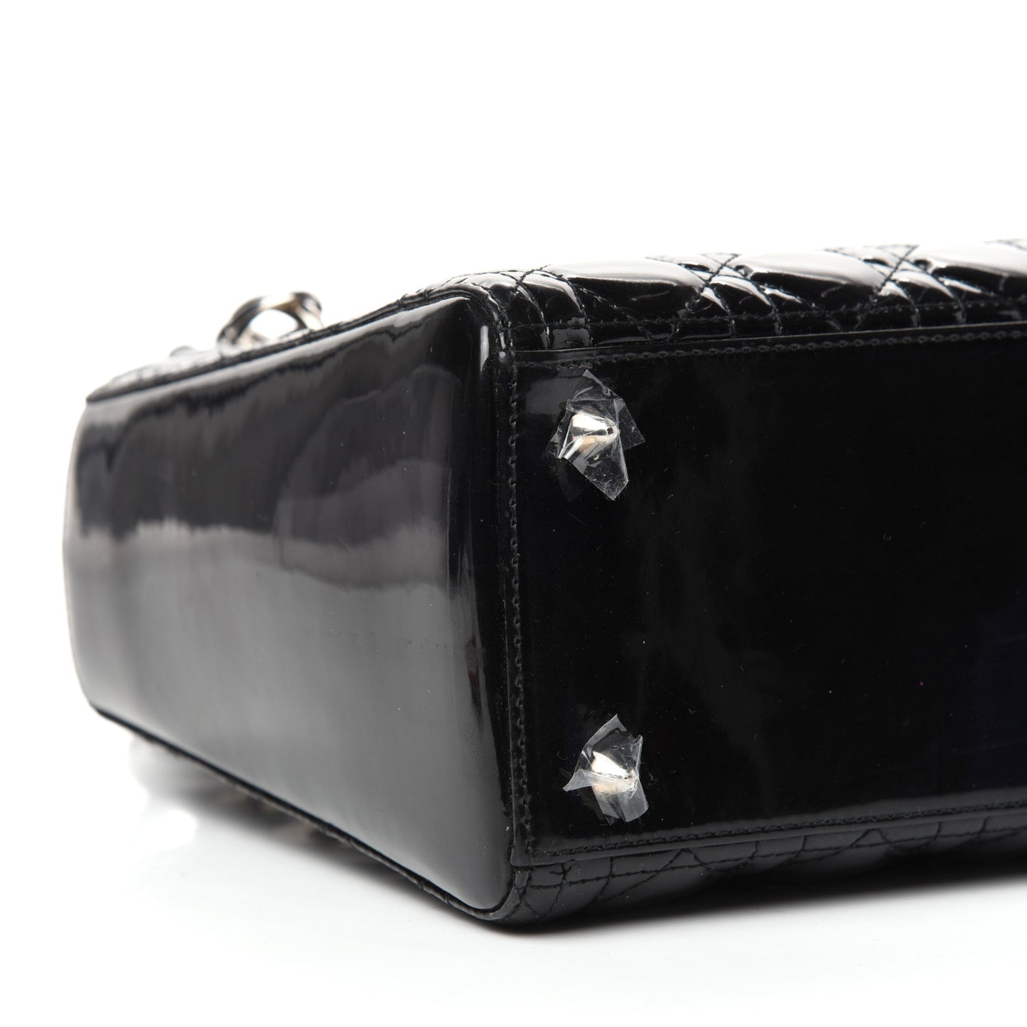 Patent Cannage Medium Lady Dior Black